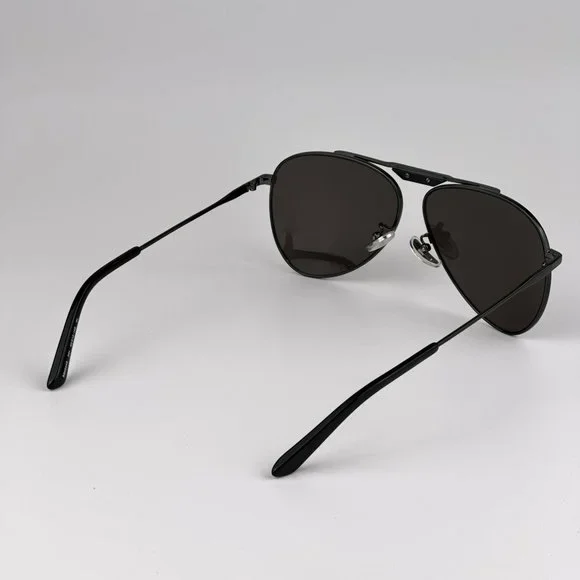 Balenciaga BB0244S 001 BRAND NEW Sunglasses Gray Pilot Unisex BB 0244S